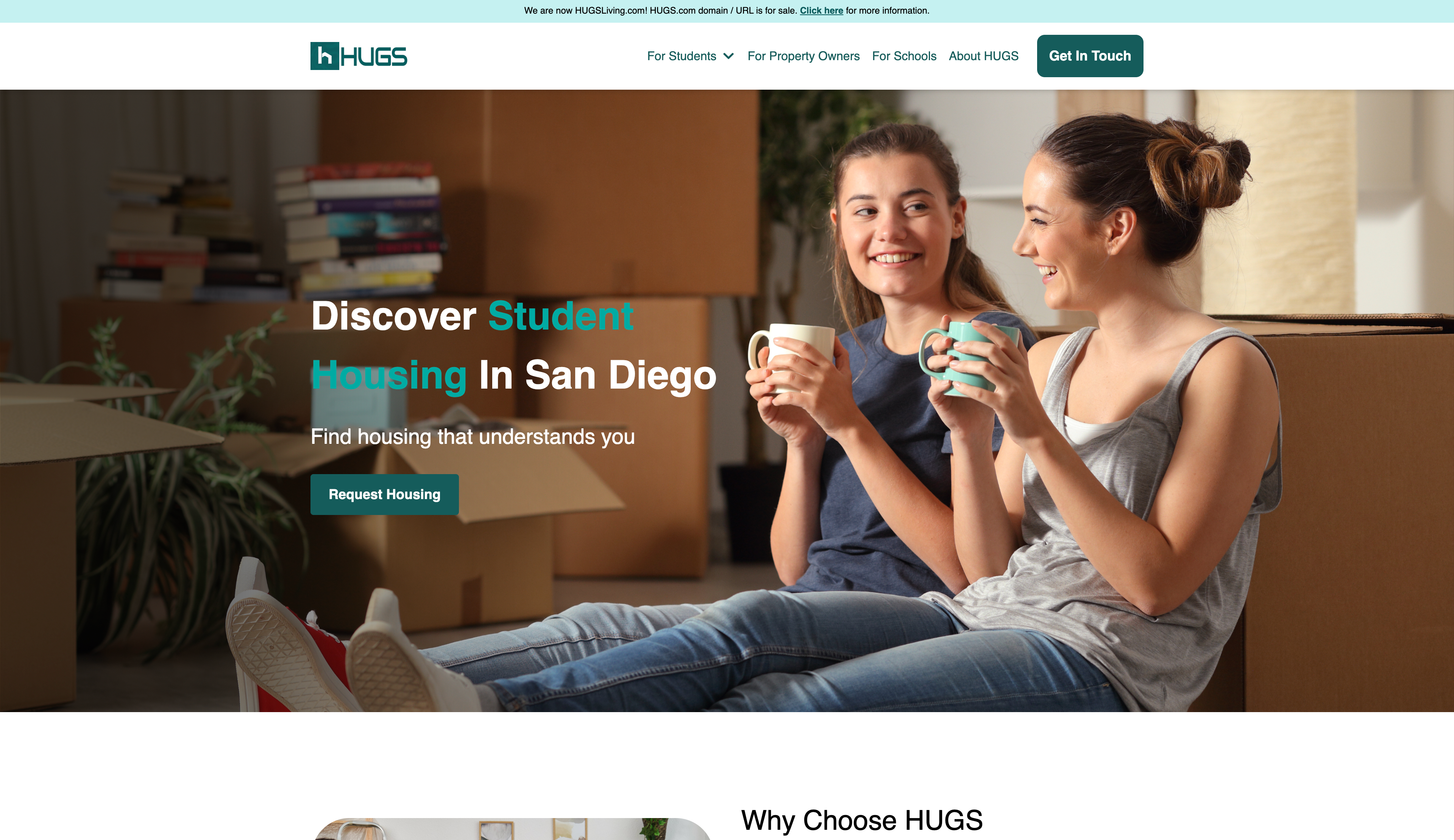 HUGS Living cover